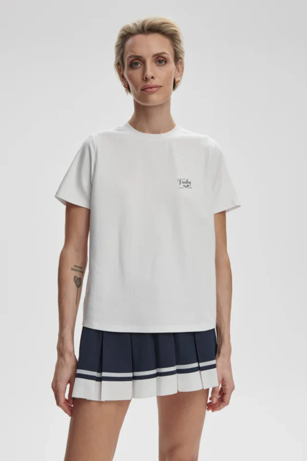 MATTIE BRANDED TEE - WHITE