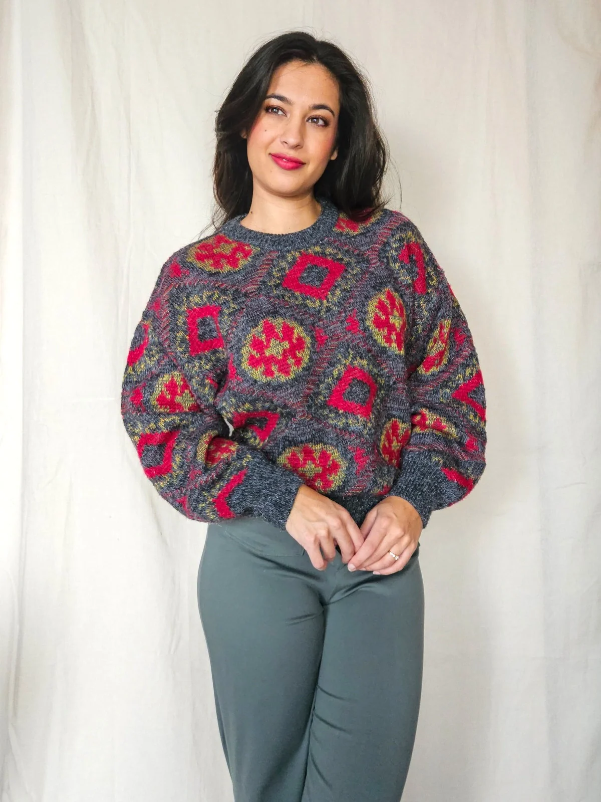 Simone - trui, wool blend | 3XL - Afbeelding 3
