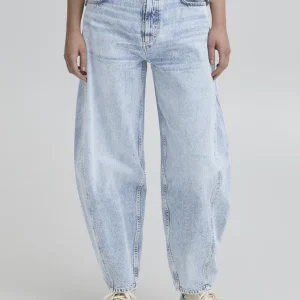 BACAVI CURVED JEANS - LIGHT BLUE DENIM 32