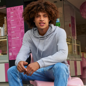 B&C Organic Hooded heren Hoodie