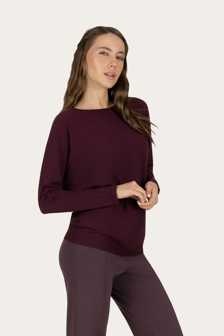 Budhi Yoga Longsleeve - Fig - Afbeelding 3