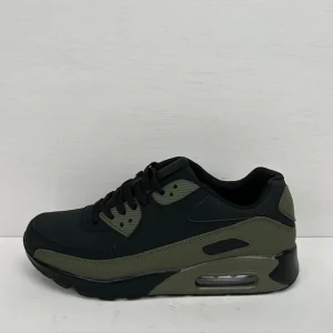 Air sneakers zwart groen (verkrijgbaar van maat 36 t/m maat 45)