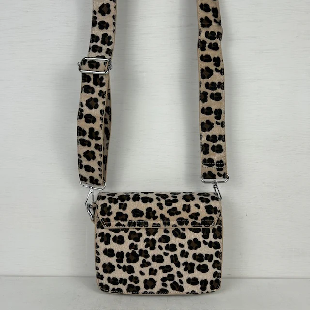 Leuk schoudertasje met dierenprint panter - Afbeelding 3