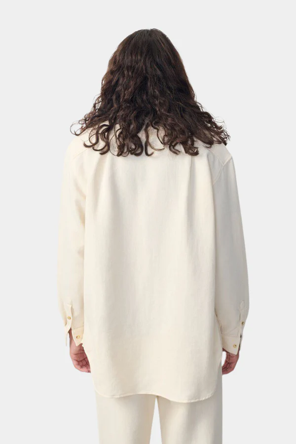 CHEMISE AMPLE ML - ECRU - Afbeelding 4