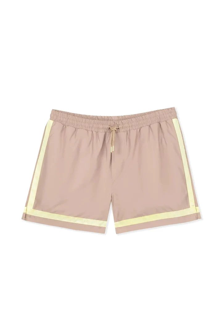 PACIFIC BATHING TRUNKS - NOUGAT/ PASTEL YELLOW - Afbeelding 2