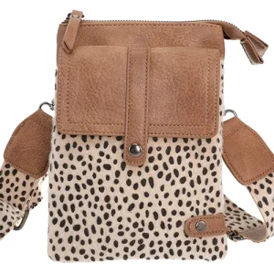 Camel dot telefoon- en schoudertasje Tyler