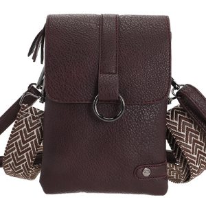 Bordeaux telefoon- en schoudertasje Hartford