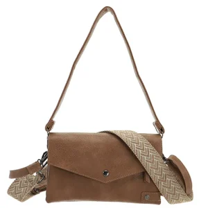 Camel crossbody / schoudertasje Rochdale