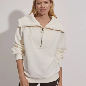 VINE HALF ZIP - IVORY