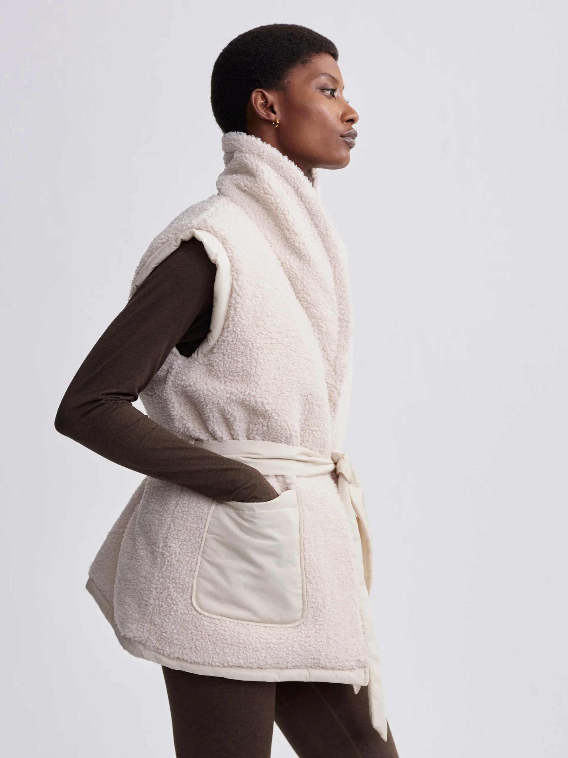 LANVILLE REVERSIBLE GILET - SANDSHELL - Afbeelding 3