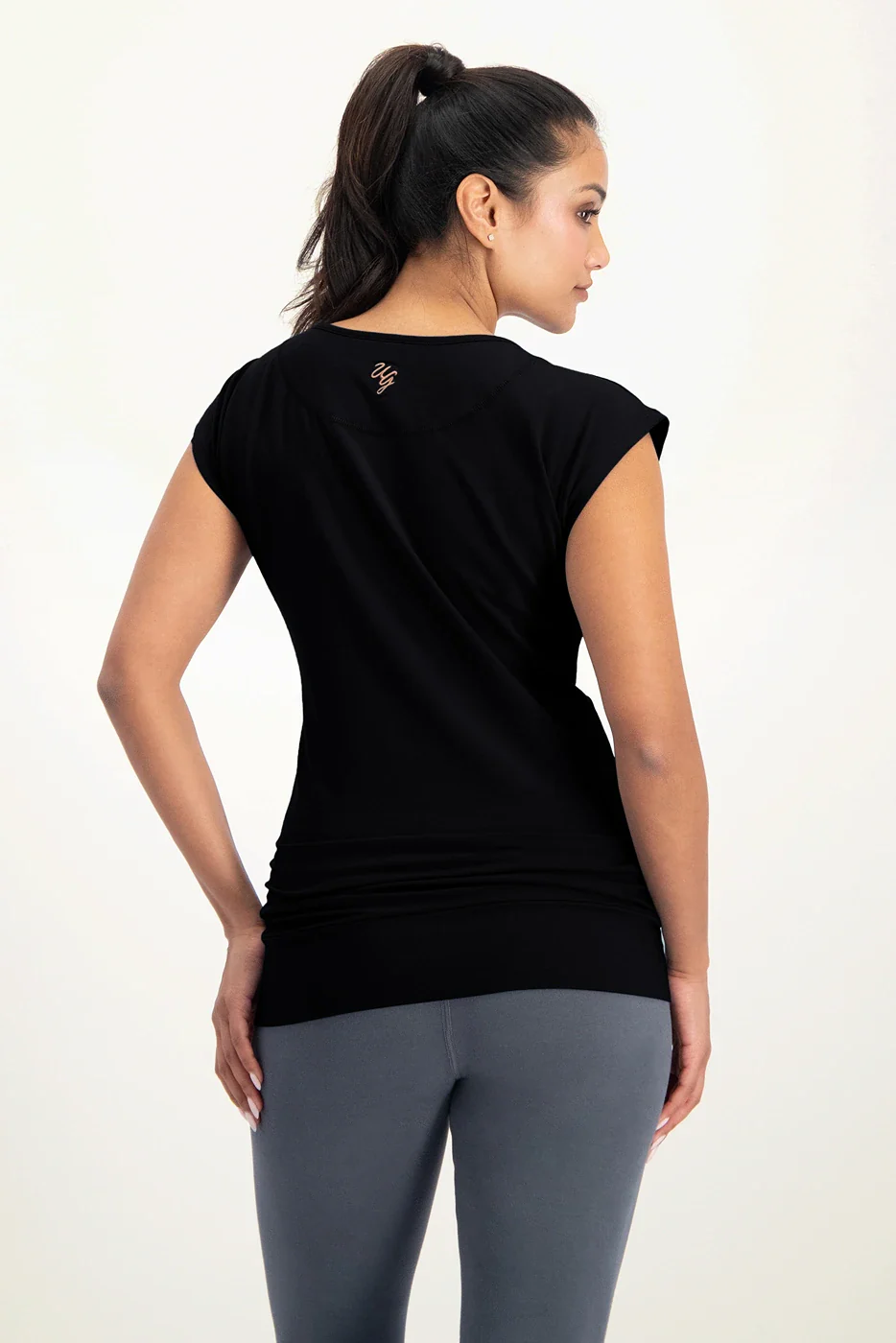 Asana Yoga Tee - Onyx Black - Afbeelding 4
