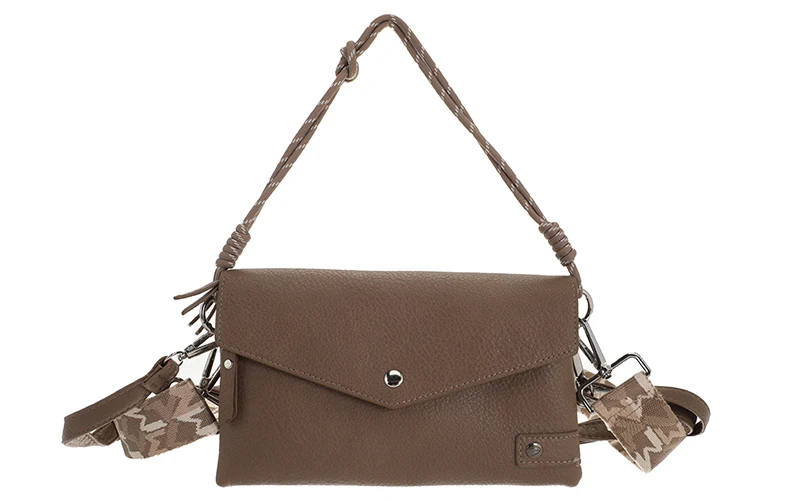 Dark taupe crossbody / schoudertasje Stanfield - Afbeelding 3